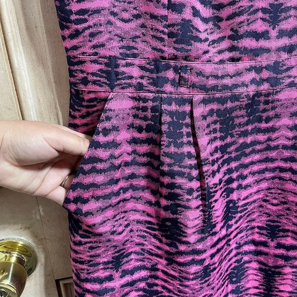 John Meyer Collection All Over Print Sleeveless Sheath Midi Dress Women's Sz 12 - Picture 5 of 10